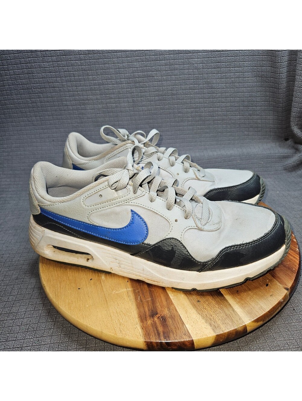 Nike Air Max SC Men's 12 Grey Blue Black Athletic Running Shoes Trainers